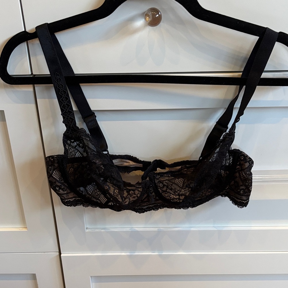 Simone Perele Black Lace Underwire Bra